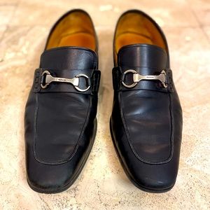 Mens Magnanni size 12 black dress shoes
